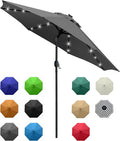Sunnyglade 9' Solar LED Lighted Umbrella by Sunnyglade