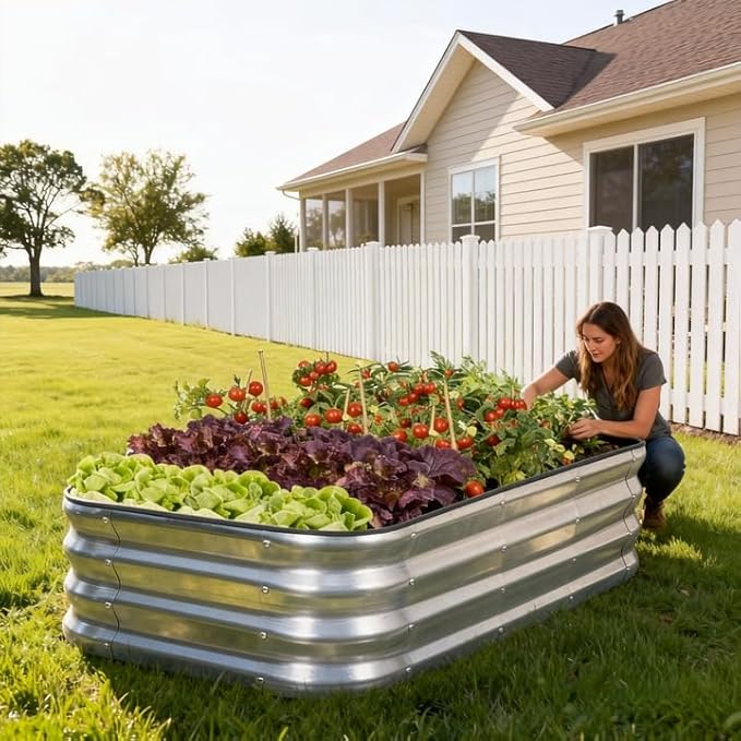 3 in 1 Galvanized Raised Garden Bed - Image 9