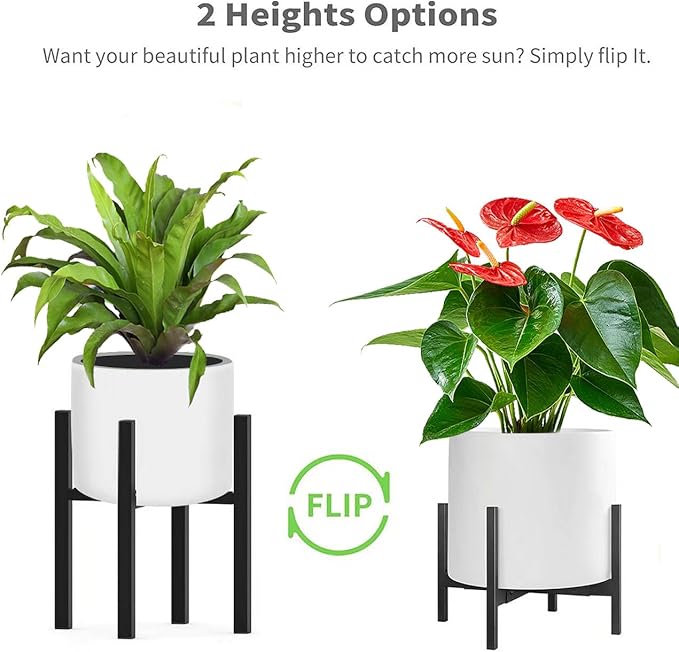Metal Plant Stand, Adjustable Size Fits 10 12 13 14 15 16 Inches Large Planter - Image 5