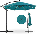 Best Choice Products 10ft Solar LED Offset Cantilever Hanging Market Patio by BestChoiceProducts