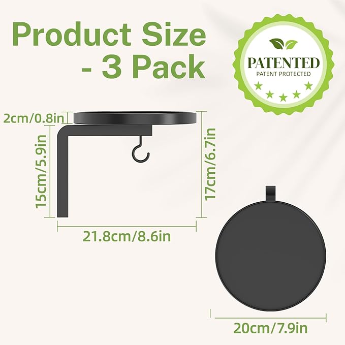 iDavosic.ly Wall Plant Holder Set of 3 - Image 2