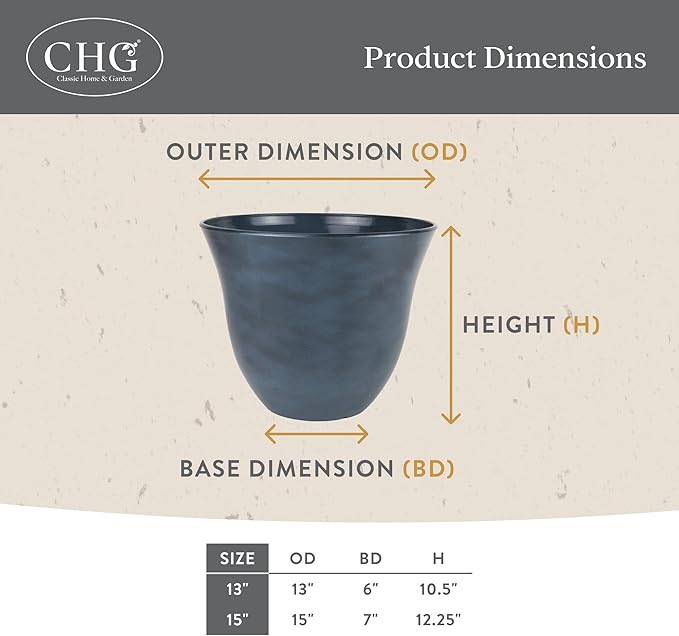 Classic Home and Garden Honeysuckle Resin Planters - Image 5