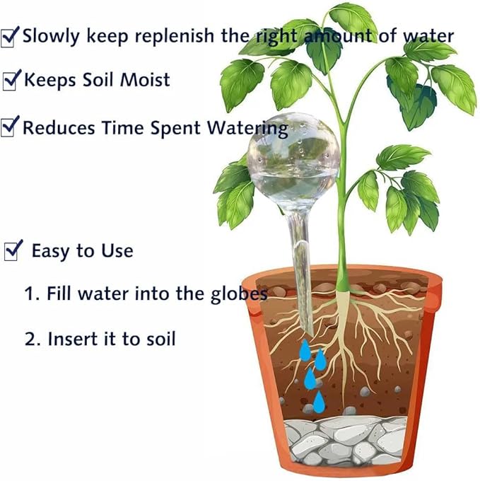 10pcs Plant Watering Devices, Planter Self Watering Globes - Image 6