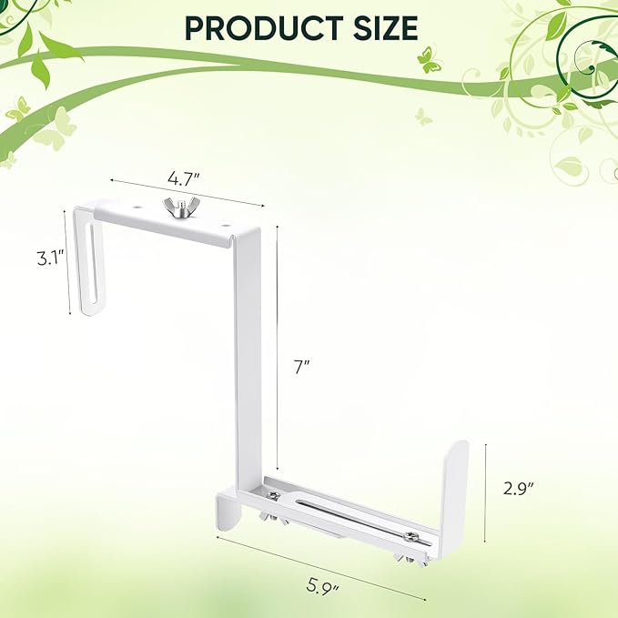 Planter Box Brackets, Adjustable Flower Box Brackets - Image 2