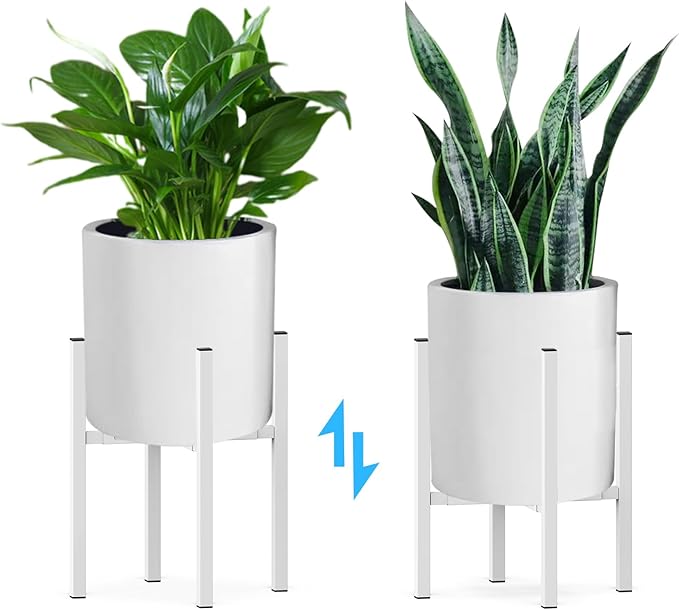 Plant Stand for 10"-16" Plant Pot Indoor Outdoor Corner, Adjustable Metal Heavy - Image 6