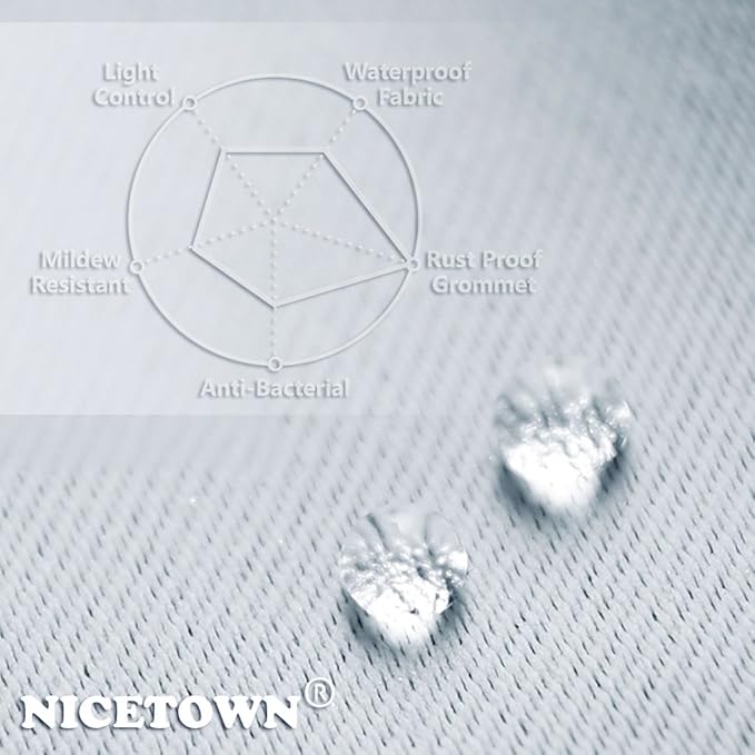 NICETOWN Outdoor Cabana Curtain, Windproof & Sun Blocking Curtains - Image 5