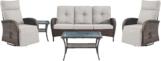 5 Piece Patio Furniture Set by Belord