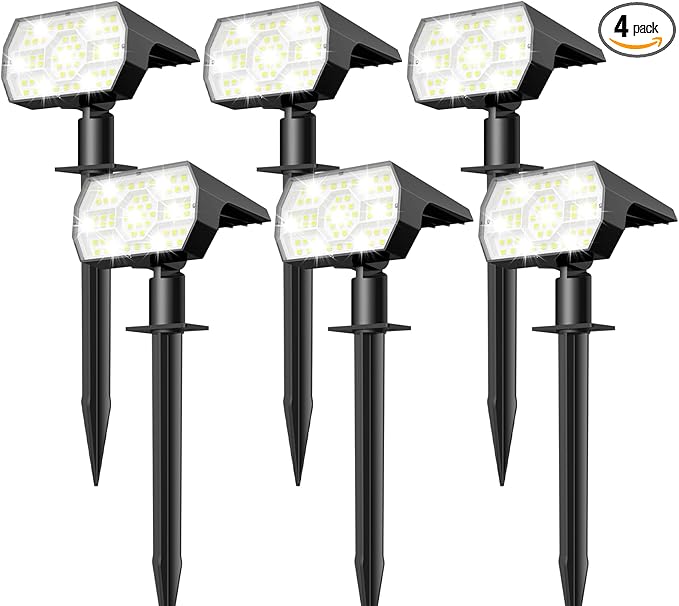 NYMPHY Solar Lights Outdoor Waterproof IP68, 56 LED 3 Lighting Modes Solar by NYMPHY