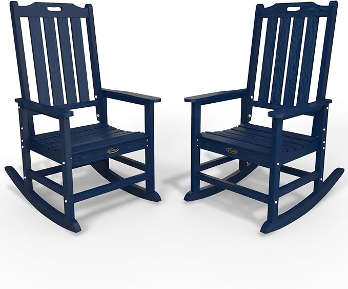 Oversized Rocking Chair Set of 2, Outdoor Rocking Chair by THOEOE