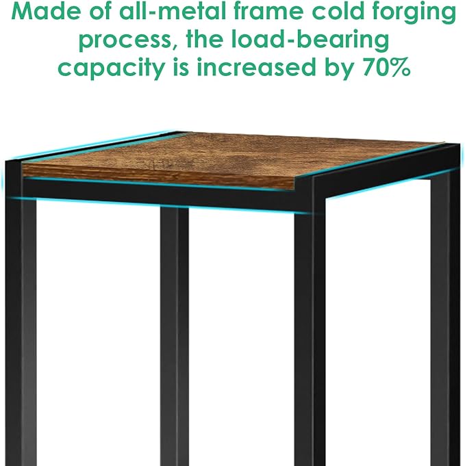 Plant Stand Indoor, 31.5'' Tall Wood Plant Stands Heavy Duty Pedestal Stand - Image 4
