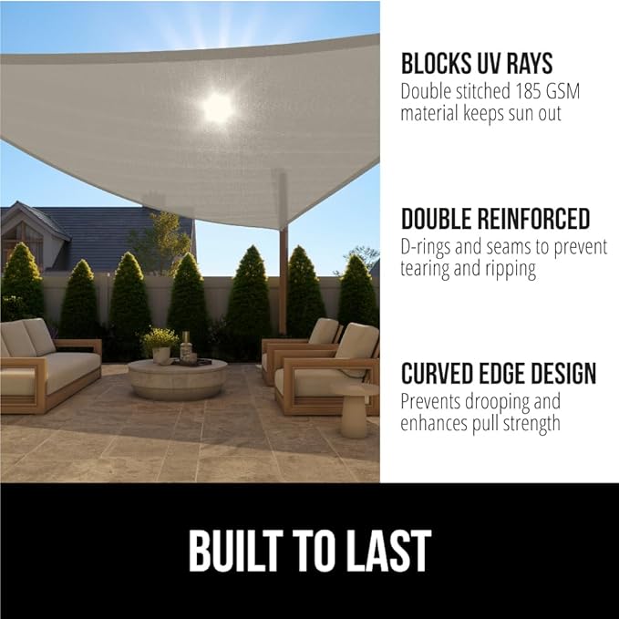 GORILLA GRIP Heavy Duty Sun Shade, UV Protection Fade Tear and Rust Resistant - Image 2