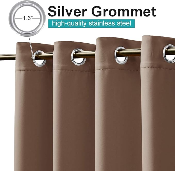 NICETOWN Fade Resistant Patio Curtains Outdoor Waterproof, Fade-Proof Curtains - Image 2