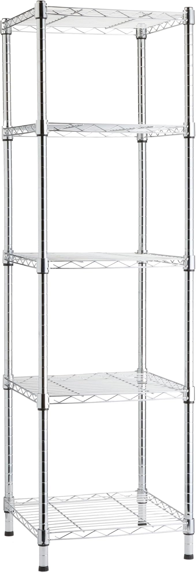 Amazon Basics 5-Shelf Tower Adjustable Storage Shelving Unit, 150 lbs Per Shelf by AmazonBasics