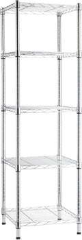 Amazon Basics 5-Shelf Tower Adjustable Storage Shelving Unit, 150 lbs Per Shelf by AmazonBasics