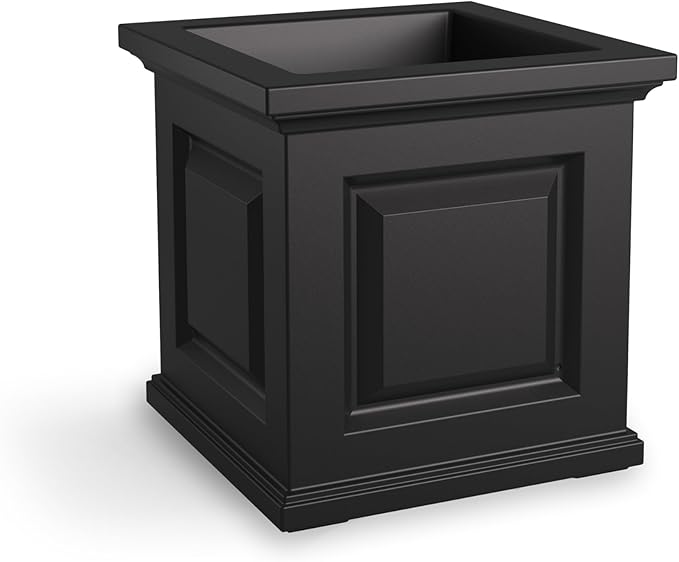 Mayne Nantucket 16-Inch Square Planter – Self-Watering, Weather-Resistant - Image 9