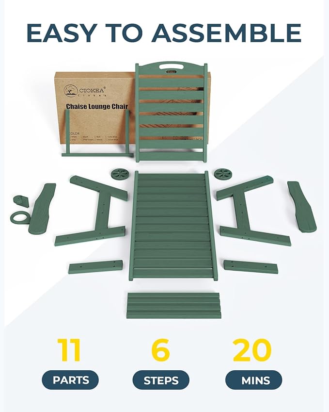 Ciokea Lounge Chair Outdoor, Oversized Chaise Lounge Chair - Image 7