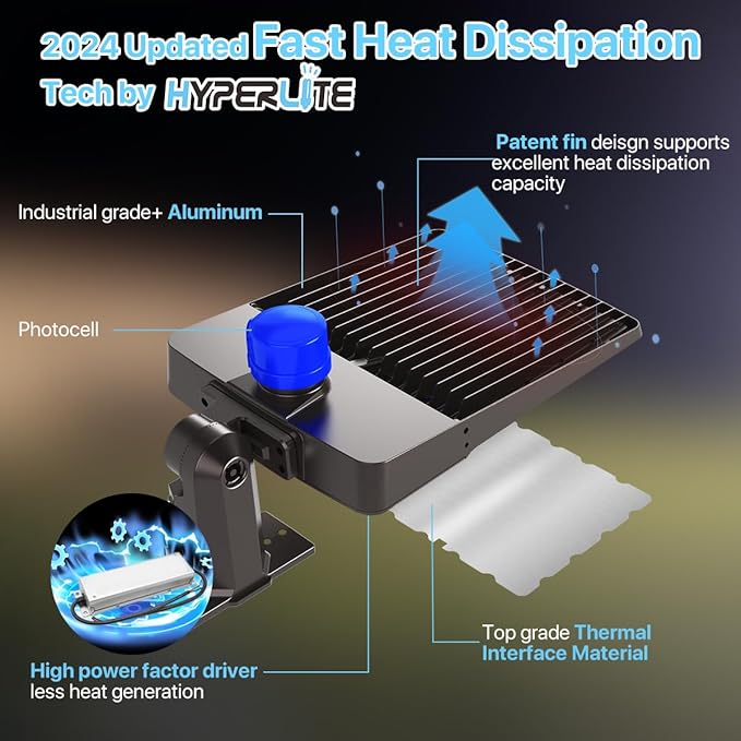 HYPERLITE Led Parking Lot Lights Outdoor 300W - Image 5