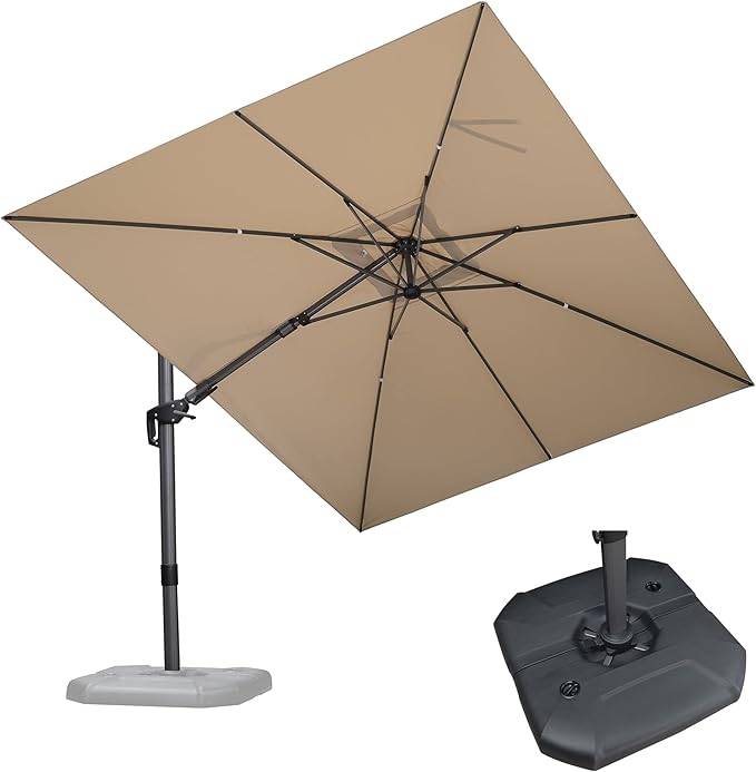 PURPLE LEAF 9' X 12' Right-left Tilt Patio Umbrella by PURPLELEAF