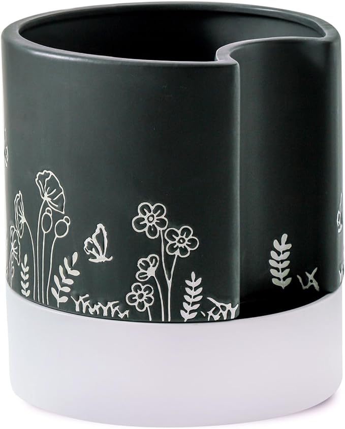 Nihow Self Watering Plant Pot: 8 Inch Ceramic Planter by Nihow