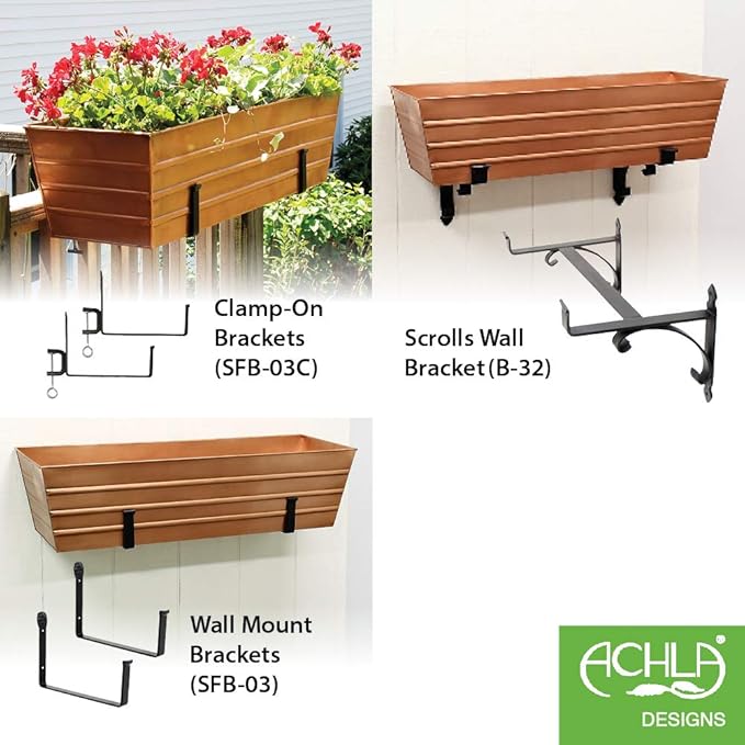 Achla Designs C-21C Plated Flower Box, Window Flowerbox Planter - Image 6