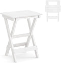 LUE BONA 27 inch Folding Side Table, HDPS Outside End Table by LUEBONA