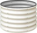 SnugNiture Raised Garden Bed, 2×2×1.5ft Round Galvanized Outdoor Planter Box by snugniture