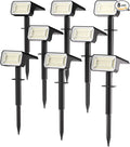 Fabrito Solar Spot Lights Outdoor 8 Pack, Auto On/Off Spotlights, IP67 by Fabrito