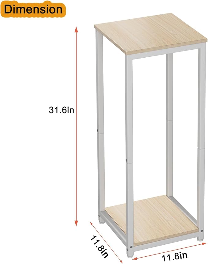 Plant Stand Indoor Corner Tall 2 Tier Metal Modern Flower Storage Plant Shelf - Image 6