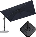 PURPLE LEAF 11.5' X 8.2' Tilting Patio Umbrella by PURPLELEAF
