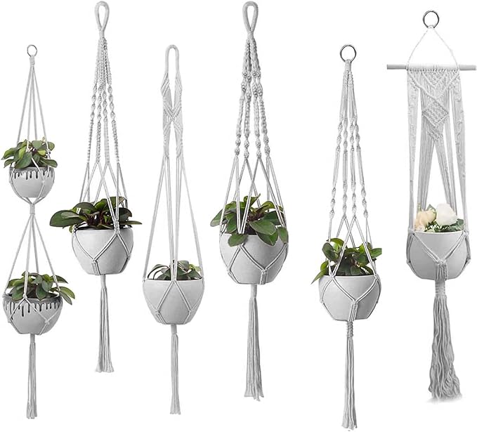 Plant Hanger Indoor, Macrame Plant Hangers Indoor Macrame Hanging Planters by Feedee