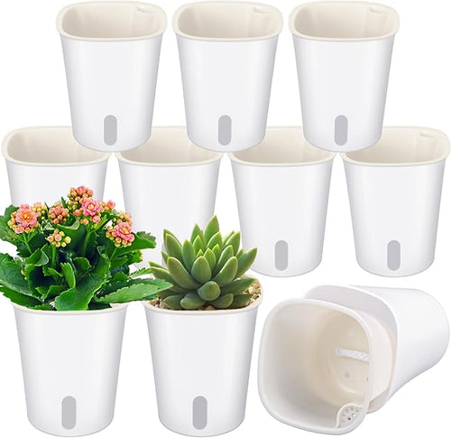 10 Pcs 3.74 Inch Self Watering Pots Self Watering Planters by Ziliny