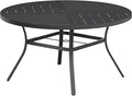 VICLLAX Round Patio Table with Adjustable Umbrella Hole by HOME