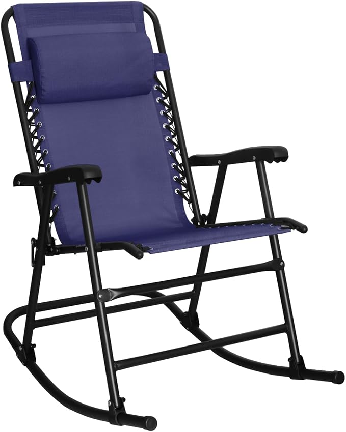Amazon Basics Outdoor Portable Folding Rocking Chair by AmazonBasics