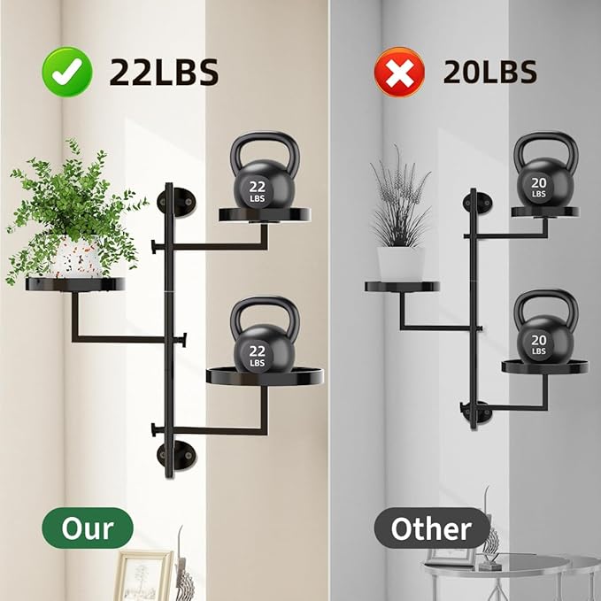 Window Plant Shelves Plant Shelf Indoor Metal Plant Stand Rotating Window Shelf - Image 4