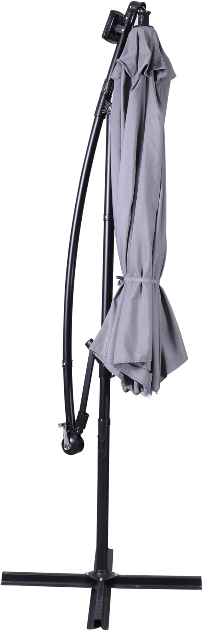 Flash Furniture Sedona Round Solar Cantilever Umbrella, Commercial Grade - Image 7