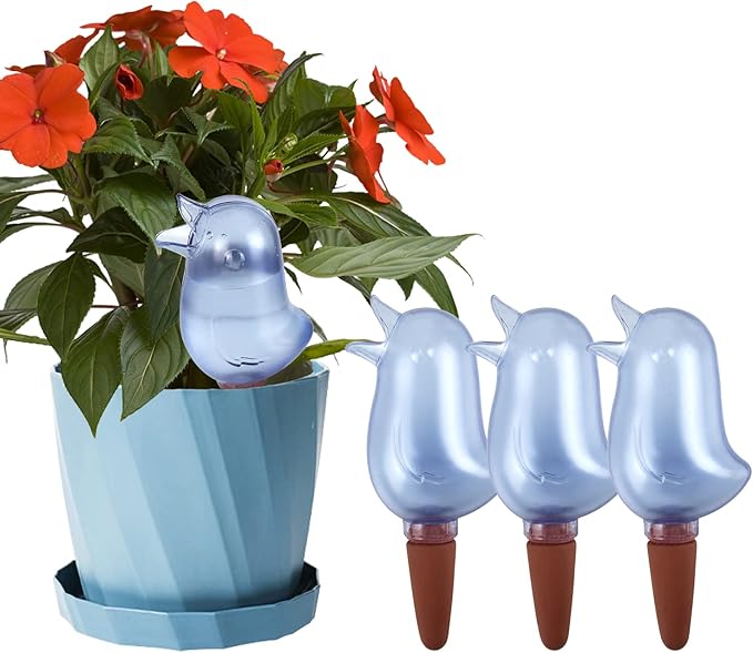 4 Pack Self Watering Spikes, Indoor Plant Watering Globes, Bird Shape Automatic by KIROYAL