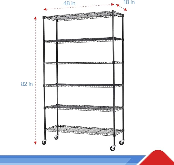 BestOffice | 6-Tier Wire Storage Shelves - Image 3