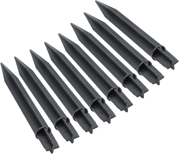 8PCS Torch Stake 8.26 Inch Pathway Light Stake Plastic Path Light Replacement by Cionyce