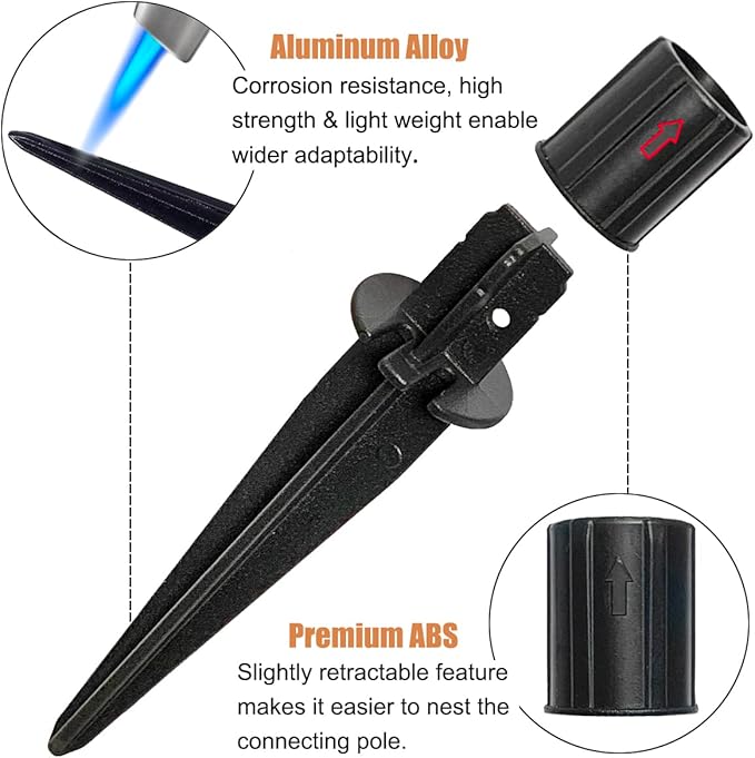 Metal Stakes Solar Lights Replacement Spike - Image 3