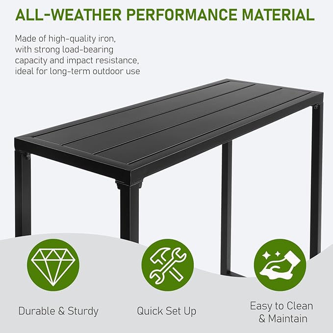 Outvita Outdoor Bar Table, Bistro Rectangle - Image 5