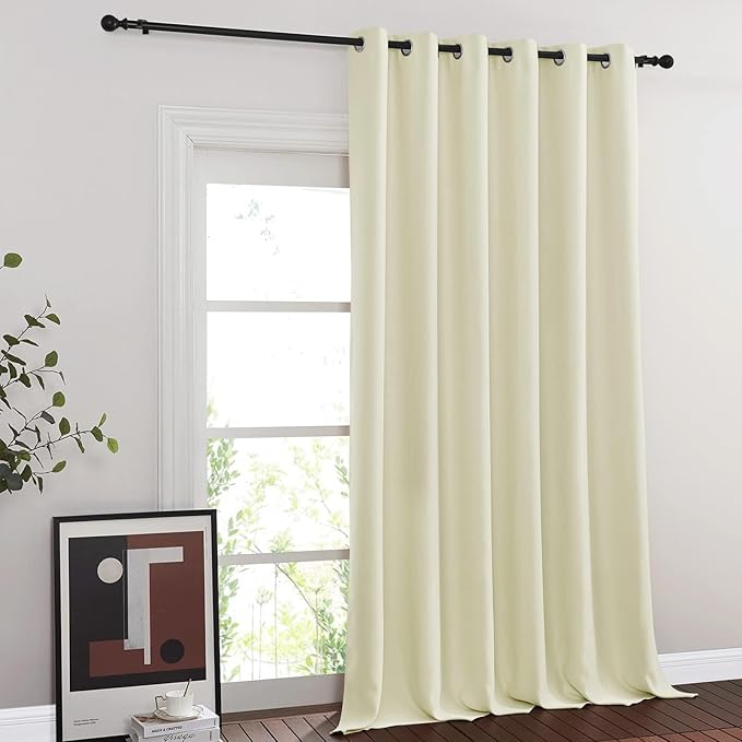 NICETOWN Blackout Sliding Glass Door Curtain, Thermal Insulated Grommet Room - Image 2