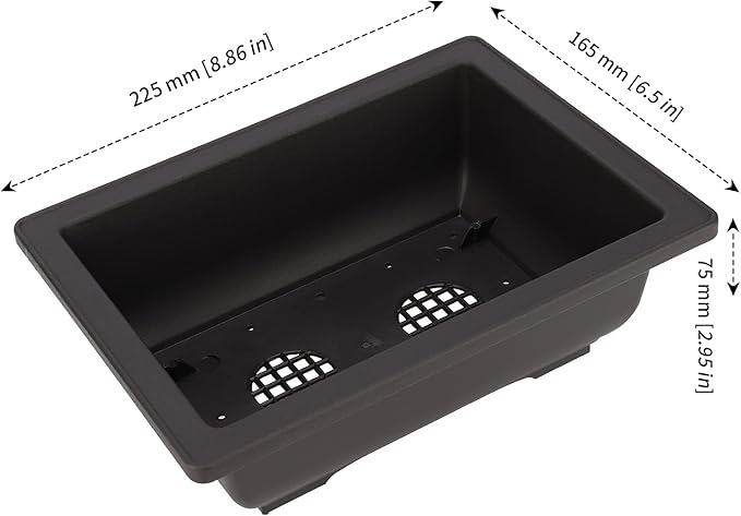 MANCHAP 20 PCS 8.9 Inch Plastic Bonsai Training Pots, Rectangular Bonsai Tree - Image 2