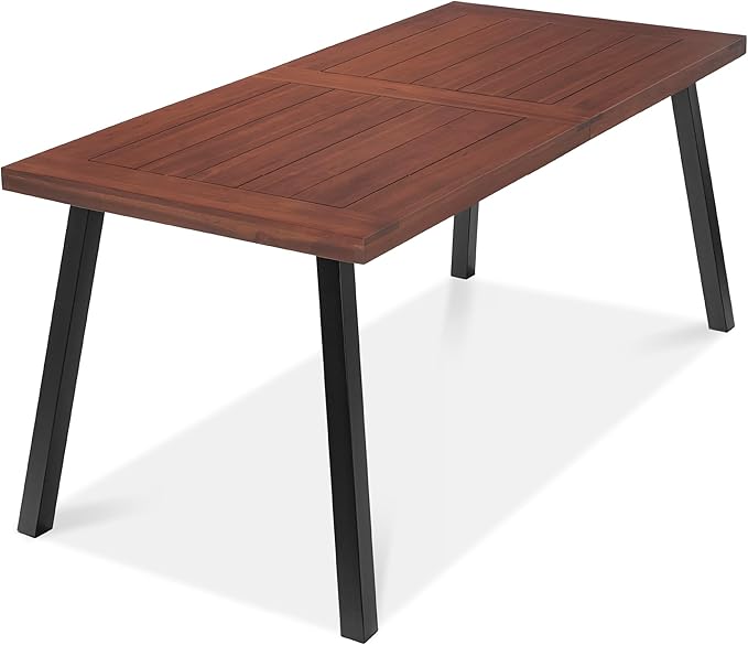 Best Choice Products 6-Person Indoor Outdoor Acacia Wood Dining Table, Picnic by BestChoiceProducts