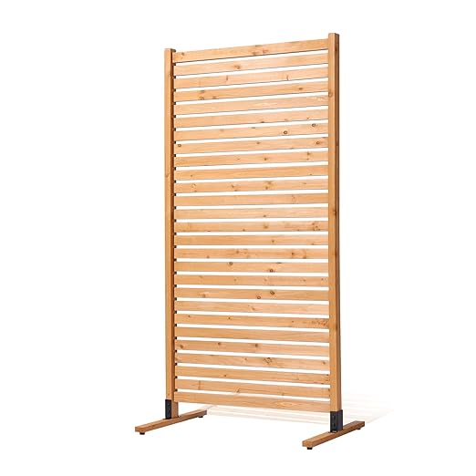 VEVOR Wooden Privacy Screen, Freestanding Wood Privacy Panel - Image 12