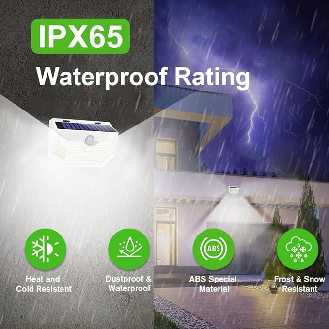 HMCITY 120 LED Outdoor Solar Lights - Image 5