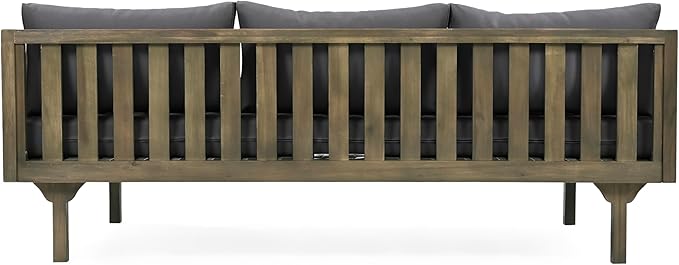 Christopher Knight Home Claremont Outdoor 3 Seater Acacia Wood Daybed - Image 10