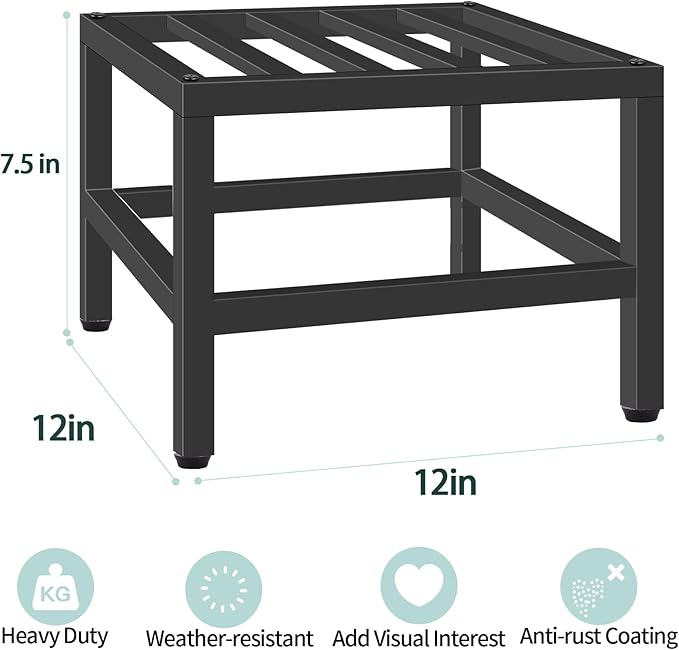 Plant Stand Indoor Outdoor, Single Plant Stands Metal Pedestal Stand - Image 4