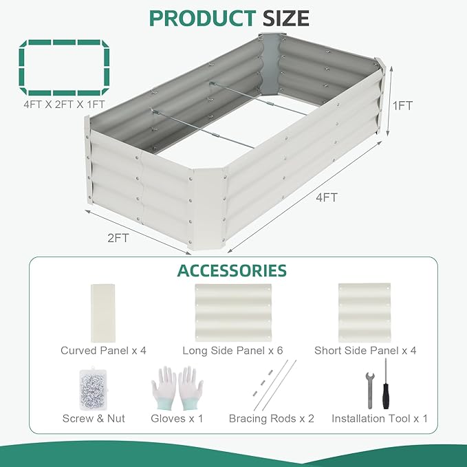 Galvanized Raised Garden Bed - Image 2