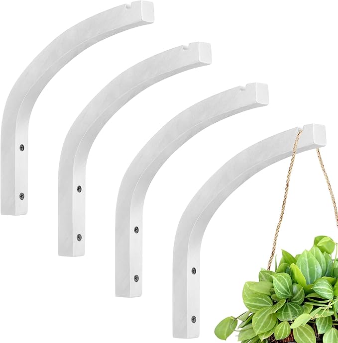 Juexica 4 Pcs Plant Hanger Wooden, 8 Inch Hanging Plant Hooks by Juexica