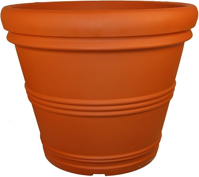 Tusco Products RR155TC Classic Rolled Rim Garden Planter, Terra Cotta by TuscoProducts
